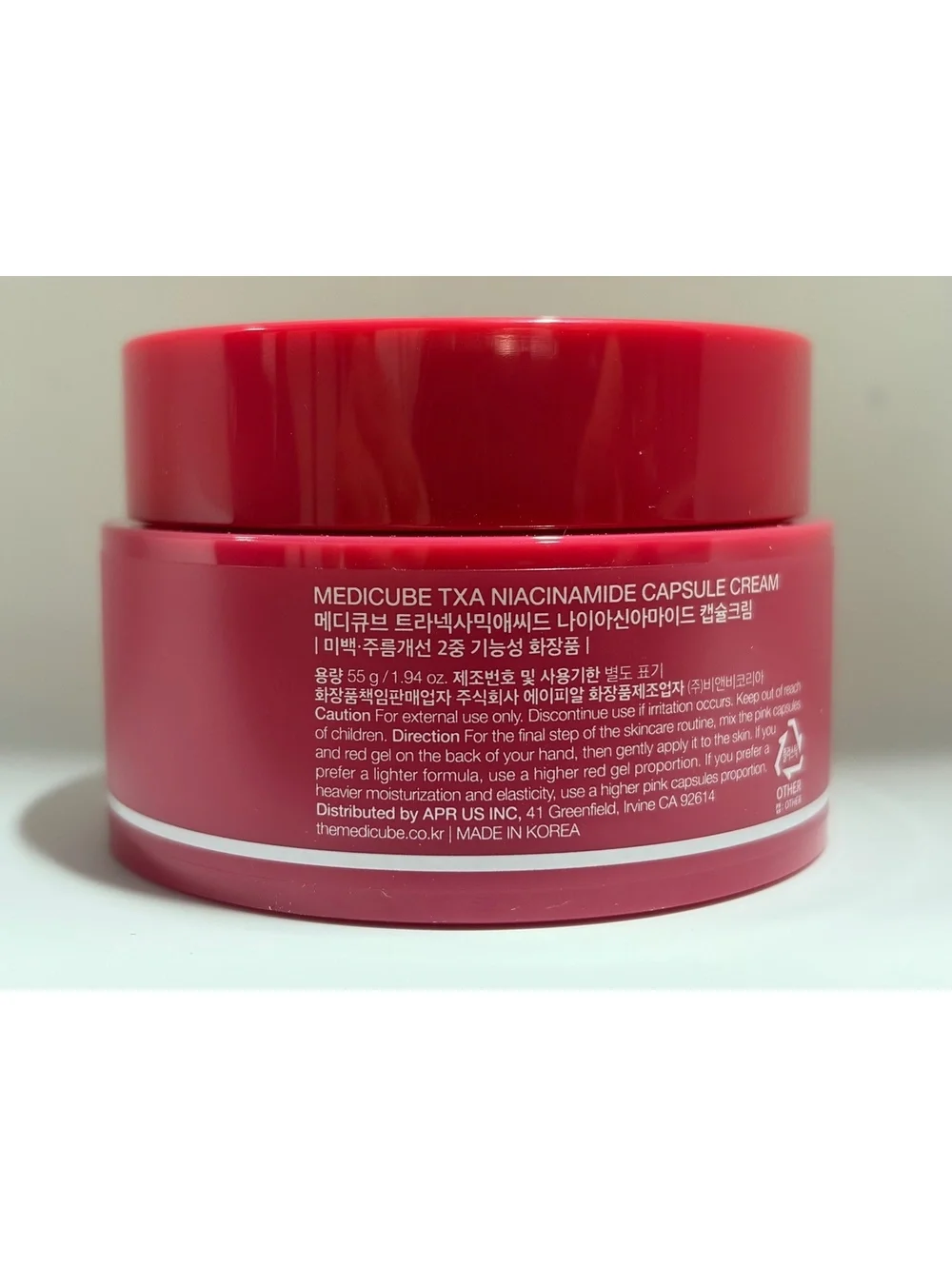 medicube TXA Niacinamide Capsule Cream 55g - Brightening & Skin Texture Care